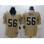 Men's New Orleans Saints #56 Demario Davis Gold 2019 Inverted Legend Stitched NFL Nike Limited Jersey