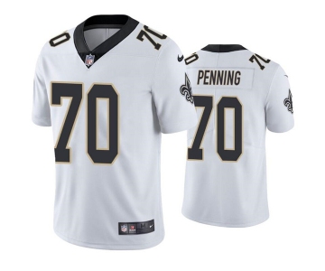 Men's New Orleans Saints #70 Trevor Penning White Vapor Limited Stitched Jersey