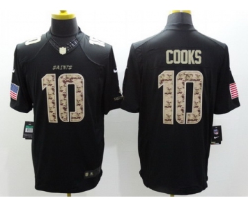 Nike New Orleans Saints #10 Brandin Cooks Salute to Service Black Limited Jersey