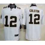 Nike New Orleans Saints #12 Marques Colston White Limited Jersey