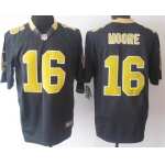 Nike New Orleans Saints #16 Lance Moore Black Limited Jersey