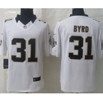 Nike New Orleans Saints #31 Jairus Byrd White Limited Jersey