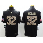 Nike New Orleans Saints #32 Kenny Vaccaro Salute to Service Black Limited Jersey
