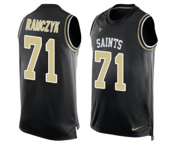 Nike New Orleans Saints #71 Ryan Ramczyk Black Team Color Men's Stitched NFL Limited Tank Top Jersey