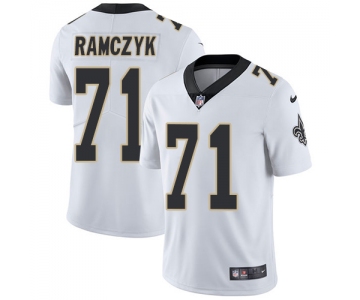 Nike New Orleans Saints #71 Ryan Ramczyk White Men's Stitched NFL Vapor Untouchable Limited Jersey