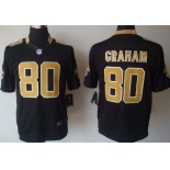 Nike New Orleans Saints #80 Jimmy Graham Black Limited Jersey