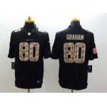 Nike New Orleans Saints #80 Jimmy Graham Salute to Service Black Limited Jersey