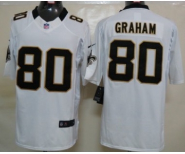 Nike New Orleans Saints #80 Jimmy Graham White Limited Jersey