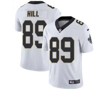 Nike New Orleans Saints #89 Josh Hill White Men's Stitched NFL Vapor Untouchable Limited Jersey