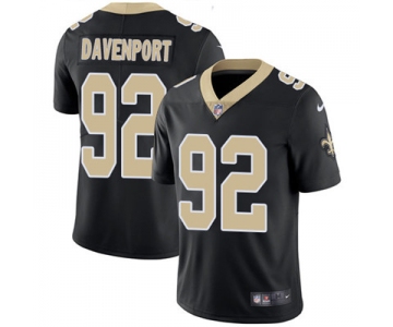 Nike New Orleans Saints #92 Marcus Davenport Black Team Color Men's Stitched NFL Vapor Untouchable Limited Jersey