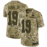 Nike Saints #19 Ted Ginn Jr Camo Men's Stitched NFL Limited 2018 Salute To Service Jersey