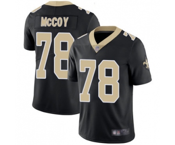 Saints #78 Erik McCoy Black Team Color Men's Stitched Football Vapor Untouchable Limited Jersey