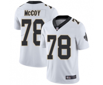 Saints #78 Erik McCoy White Men's Stitched Football Vapor Untouchable Limited Jersey