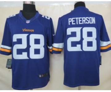 Nike Minnesota Vikings #28 Adrian Peterson 2013 Purple Limited Jersey