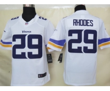 Nike Minnesota Vikings #29 Xavier Rhodes 2013 White Limited Jersey