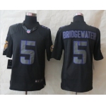 Nike Minnesota Vikings #5 Teddy Bridgewater Black Impact Limited Jersey