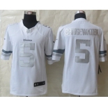 Nike Minnesota Vikings #5 Teddy Bridgewater Platinum White Limited Jersey