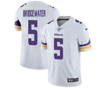 Nike Minnesota Vikings #5 Teddy Bridgewater White Men's Stitched NFL Vapor Untouchable Limited Jersey