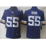 Nike Minnesota Vikings #55 Anthony Barr 2013 Purple Limited Jersey