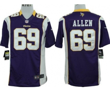 Nike Minnesota Vikings #69 Jared Allen Purple Limited Jersey