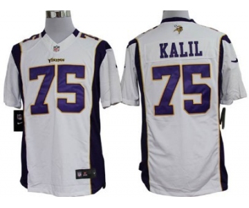 Nike Minnesota Vikings #75 Matt Kalil White Limited Jersey