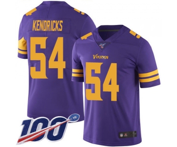 Nike Vikings #54 Eric Kendricks Purple Men's Stitched NFL Limited Rush 100th Season Jersey