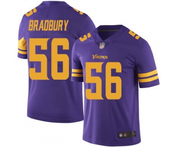 Vikings #56 Garrett Bradbury Purple Men's Stitched Football Limited Rush Jersey