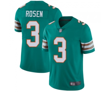 Dolphins #3 Josh Rosen Aqua Green Alternate Men's Stitched Football Vapor Untouchable Limited Jersey