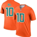 Men's Miami Dolphins #10 Tyreek Hill Orange Inverted Legend Stitched Football Jersey