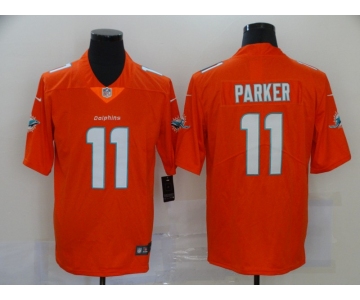 Men's Miami Dolphins #11 DeVante Parker Orange 2020 Vapor Untouchable Stitched NFL Nike Limited Jersey