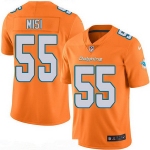 Men's Miami Dolphins #55 Koa Misi Orange 2016 Color Rush Stitched NFL Nike Limited Jersey