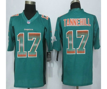 Miami Dolphins #17 Ryan Tannehill Aqua Green Strobe 2015 NFL Nike Fashion Jersey