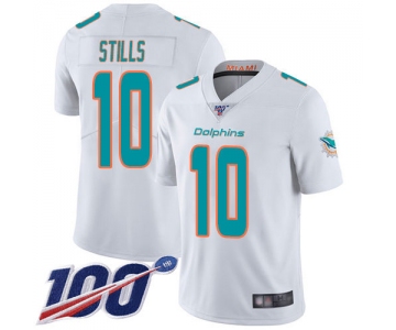 Nike Dolphins #10 Kenny Stills White Men's Stitched NFL 100th Season Vapor Limited Jersey