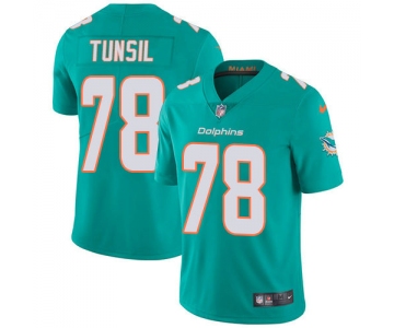 Nike Dolphins #78 Laremy Tunsil Aqua Green Team Color Men's Stitched NFL Vapor Untouchable Limited Jersey