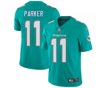 Nike Miami Dolphins #11 DeVante Parker Aqua Green Team Color Men's Stitched NFL Vapor Untouchable Limited Jersey