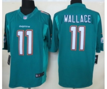 Nike Miami Dolphins #11 Mike Wallace 2013 Green Limited Jersey