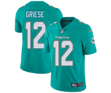 Nike Miami Dolphins #12 Bob Griese Aqua Green Team Color Men's Stitched NFL Vapor Untouchable Limited Jersey