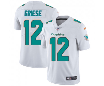 Nike Miami Dolphins #12 Bob Griese White Men's Stitched NFL Vapor Untouchable Limited Jersey