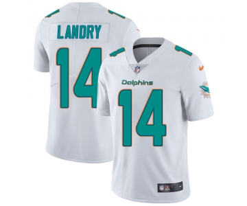 Nike Miami Dolphins #14 Jarvis Landry White Men's Stitched NFL Vapor Untouchable Limited Jersey