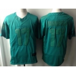 Nike Miami Dolphins #17 Ryan Tannehill Drenched Limited Green Jersey