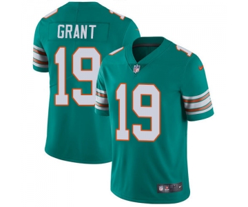 Nike Miami Dolphins #19 Jakeem Grant Aqua Green Alternate Men's Stitched NFL Vapor Untouchable Limited Jersey