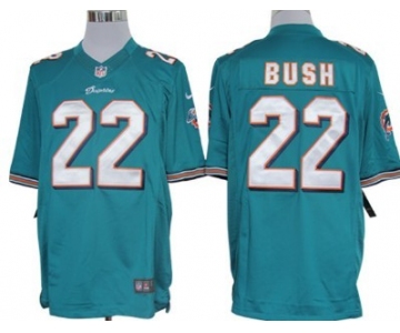 Nike Miami Dolphins #22 Reggie Bush Green Limited Jersey