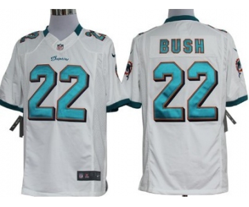 Nike Miami Dolphins #22 Reggie Bush White Limited Jersey