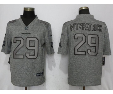 Nike Miami Dolphins #29 Minkah Fitzpatrick Gray Gridiron Gray Vapor Untouchable Limited Jersey