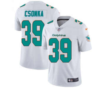 Nike Miami Dolphins #39 Larry Csonka White Men's Stitched NFL Vapor Untouchable Limited Jersey