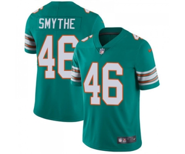 Nike Miami Dolphins #46 Durham Smythe Aqua Green Alternate Men's Stitched NFL Vapor Untouchable Limited Jersey