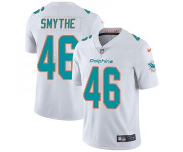 Nike Miami Dolphins #46 Durham Smythe White Men's Stitched NFL Vapor Untouchable Limited Jersey