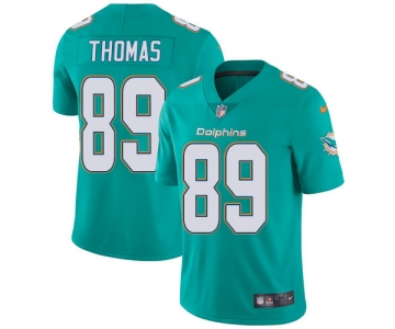 Nike Miami Dolphins #89 Julius Thomas Aqua Green Team Color Men's Stitched NFL Vapor Untouchable Limited Jersey