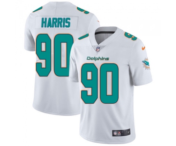 Nike Miami Dolphins #90 Charles Harris White Men's Stitched NFL Vapor Untouchable Limited Jersey