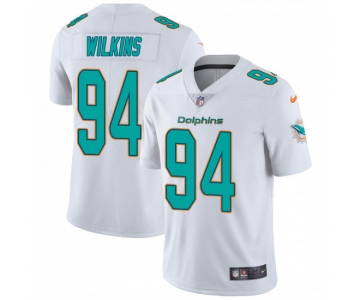 Nike Miami Dolphins #94 Christian Wilkins Men's limited White Vapor Untouchable Nike Jersey